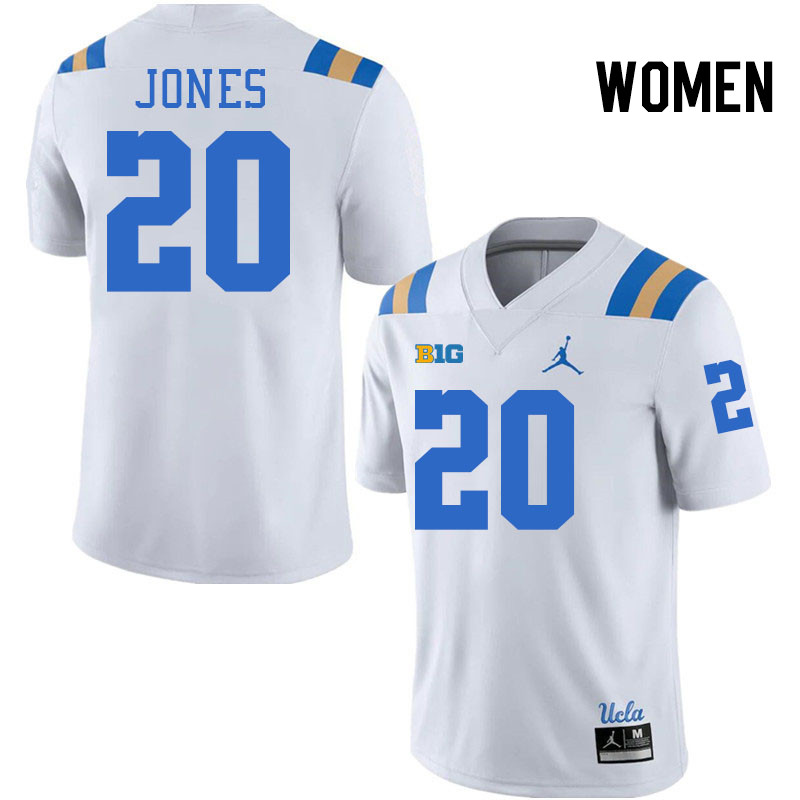 Women #20 Cameron Jones UCLA Bruins College Football Jerseys Stitched-White